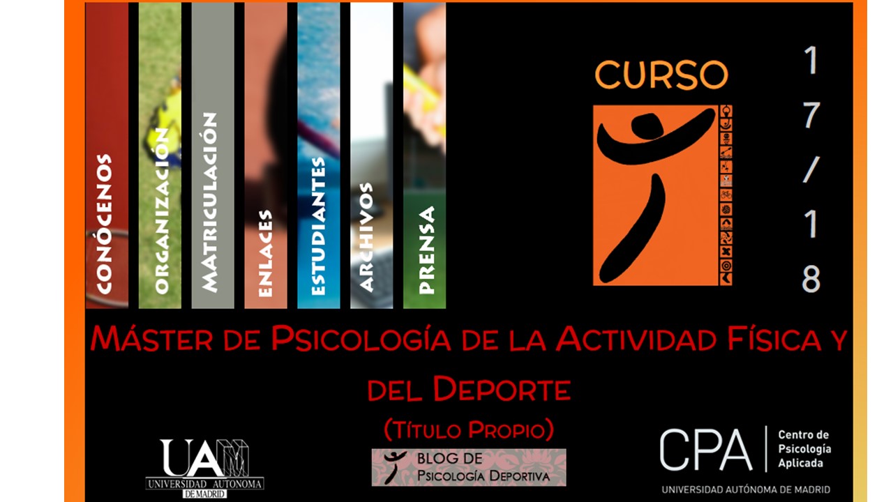 master psicologia del deporte